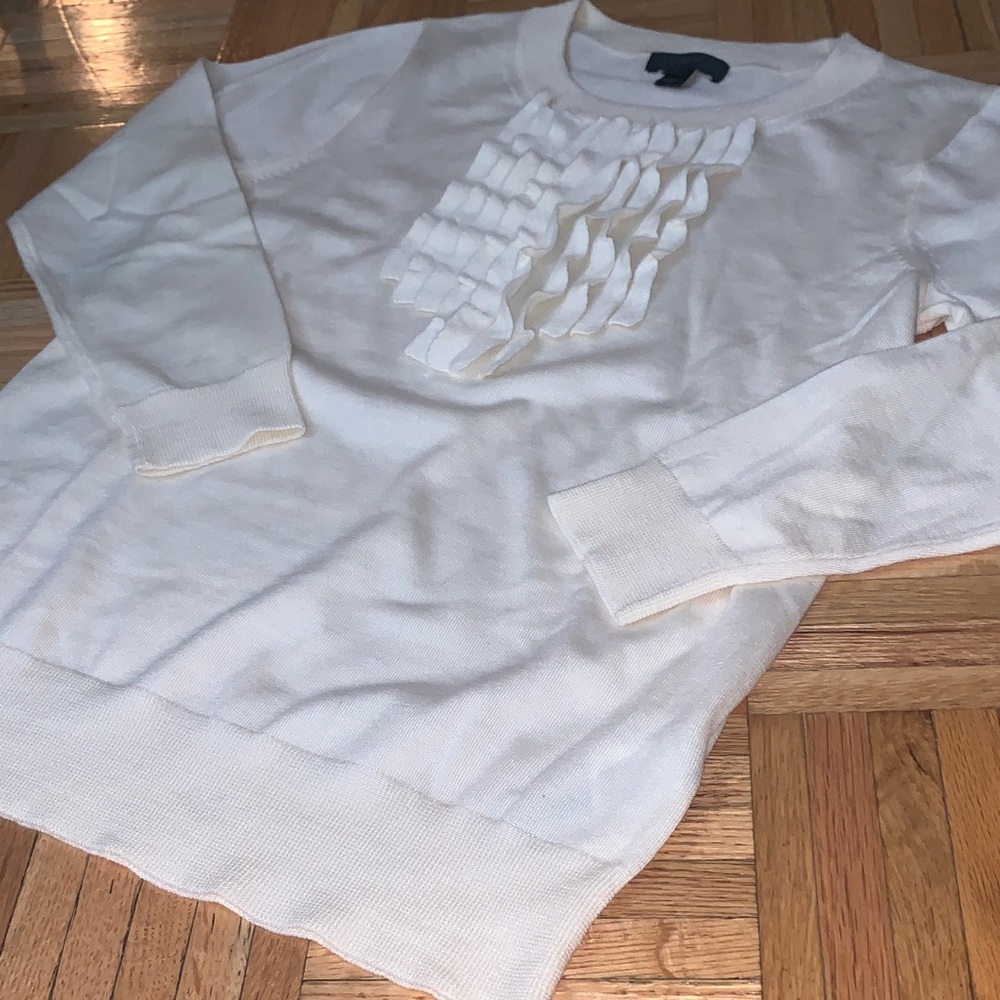 J. Crew NWOT Cream Quarter Sleeve Sweater Women’s Size Small